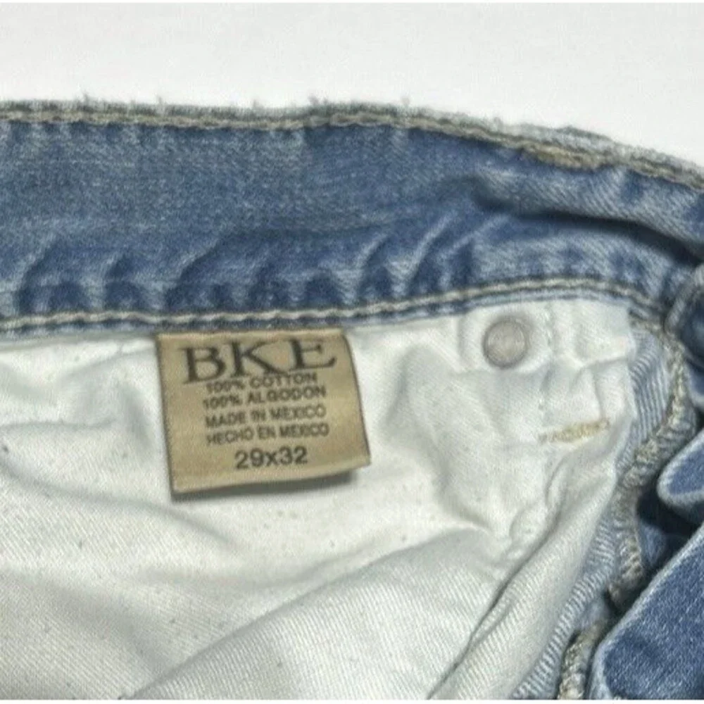 BKE Fulton Men's Blue Boot Cut Jeans Size 29x32 Light Wash